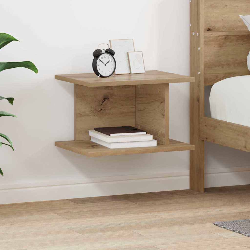 Fengshui Stolik nocny materiał drewnopochodny 40 x 30 x 25 cm prostokątny