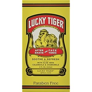 Lucky Tiger After Shave and Face Tonic, 8 Ounce