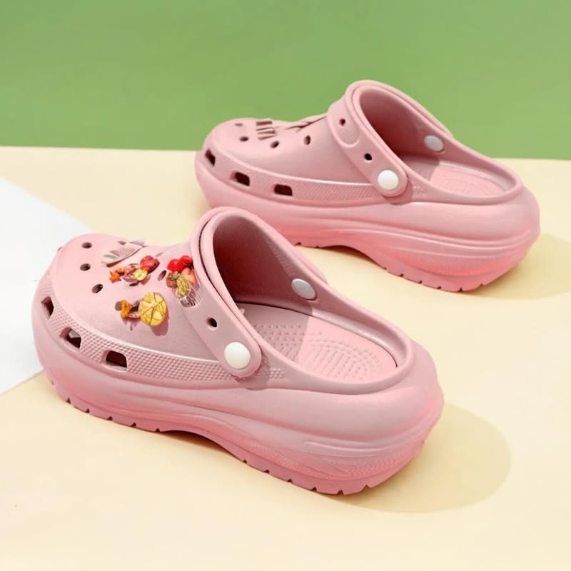 Image of Sliders for Women /Girls Platform Sandals | Lightweight & Stylish Cushioned Rubber Flats Slides | Open Toe Comfortable, Anti-Skid, Waterproof Flip Flops Slipper for Women