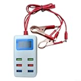 HanOaki USB Charger for 12-24V Systems with 6 Ports LCD Display and Real-Time Current Voltage Monitoring Multi-Device Charging Clip Compatible with Car RV Boat DIY Install
