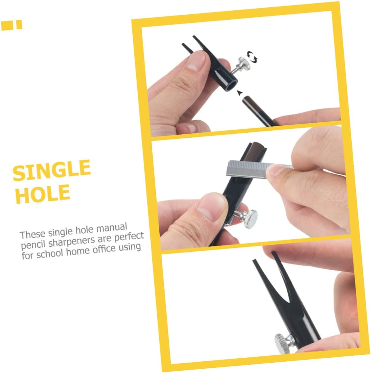 3pcs Shape Eyebrow Pencil Sharpener Dual Shaped Slots for Precise Brow Makeup Compact and Easy to Carry for Eyeliner and Lip Liner Pencils