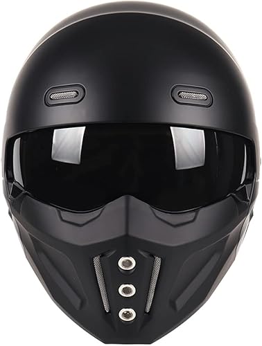 Miniatura 3 de Woljay Open Face Full face Helmet Motorcycle Modular Helmets for Unisex-Adult Street Bike Cruiser Scooter DOT Approved
