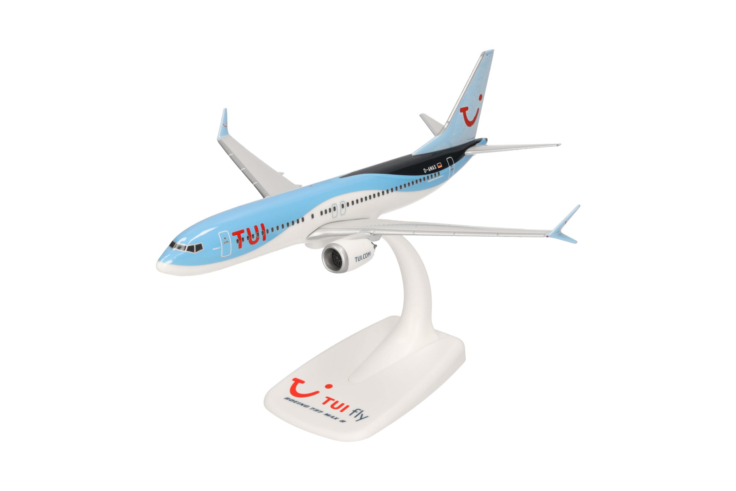 Herpa TUIfly Germany Boeing 737 Max 8 – D-AMAX Mallorca in miniatura per creazioni fai da te e regali, Multicolore, 612760