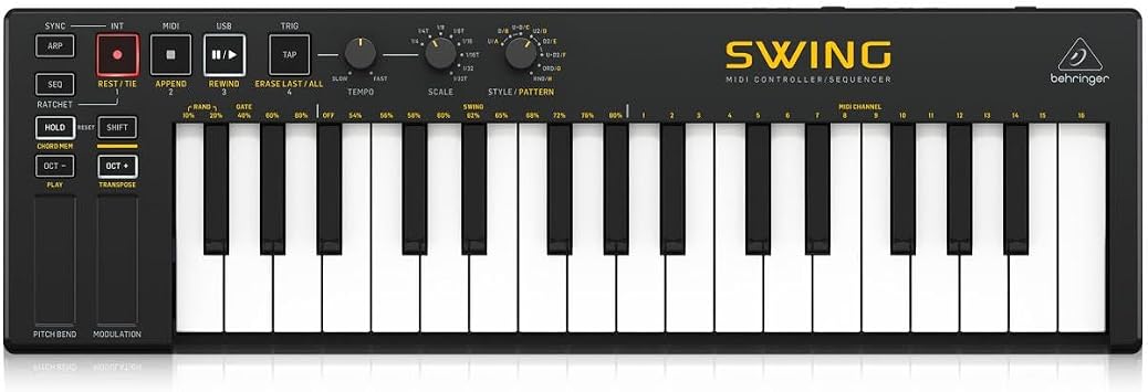 Behringer SWING 32-Key USB MIDI Controller Keyboard with 64-Step Sequencer