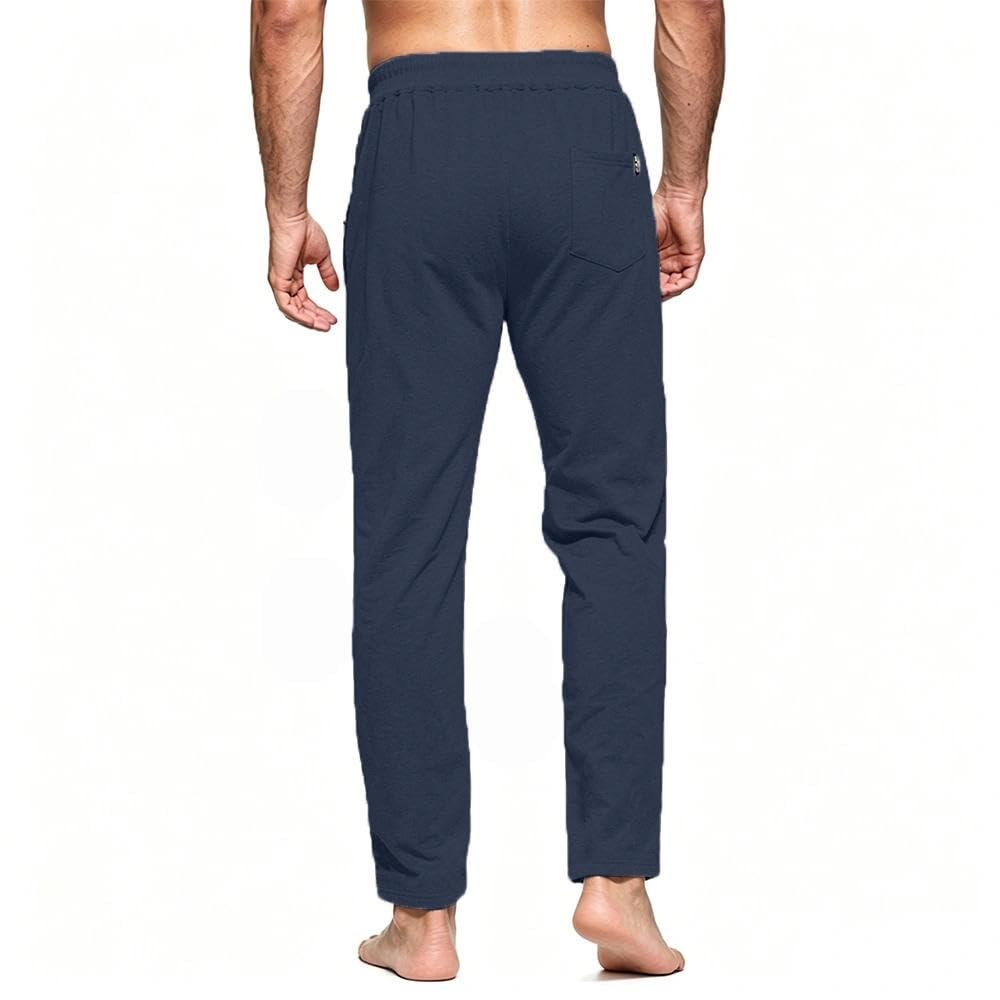 Tansozer Pantaloni Tuta Uomo Sportivi Cotone con Tasche Zip