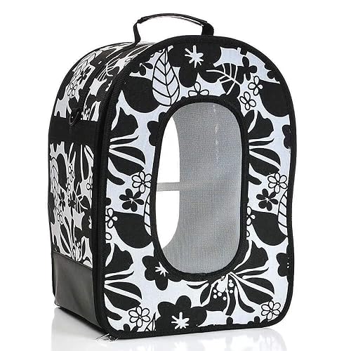Image of A&E Cage Co. 644003 Soft Side Travel Carr Leaf, Small, Green