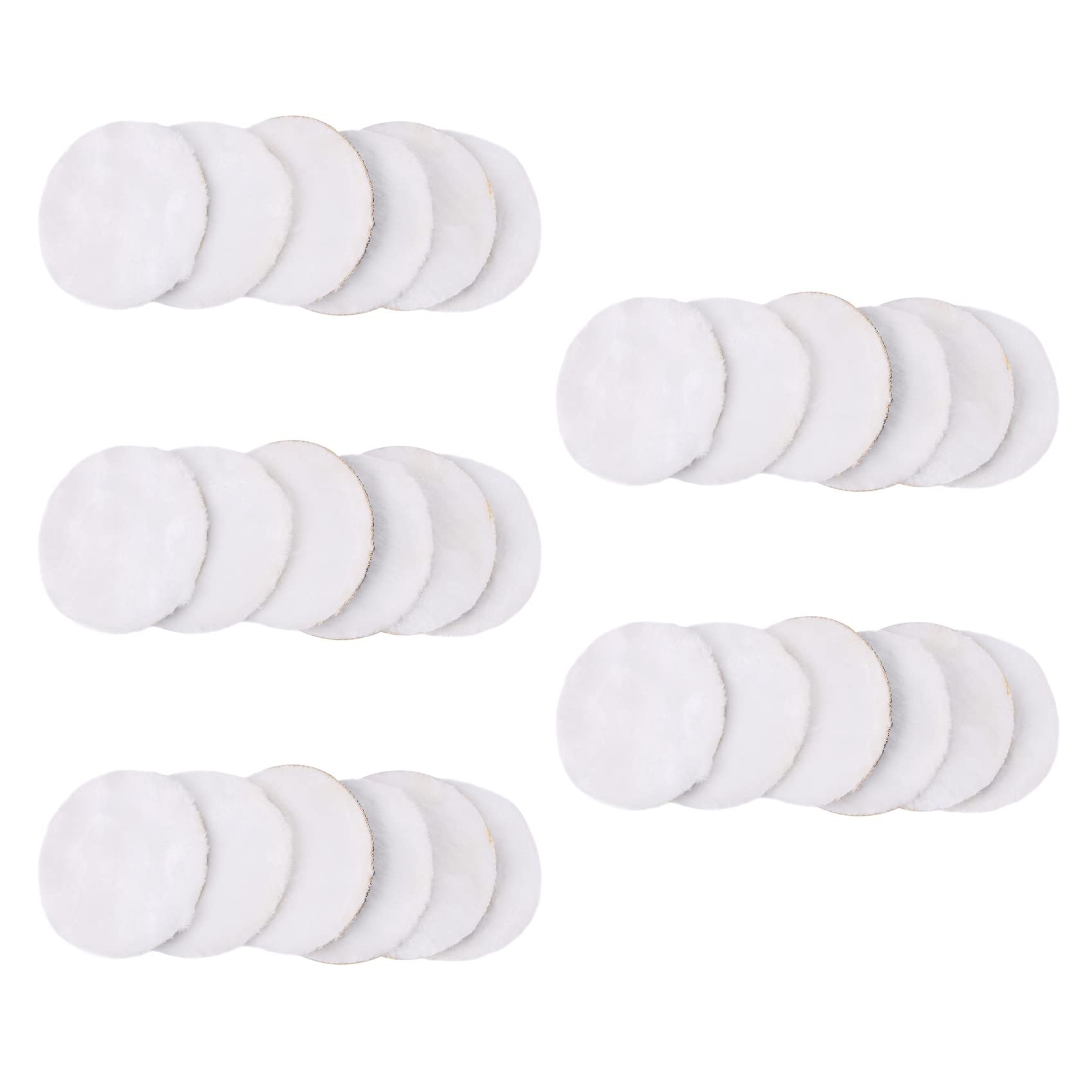60 Pezzi 125mm Pad di Lucidatura Auto 5 Pollici Polacco Ceretta Tamponi Fibra Lucidatrice Pittura Auto Cura