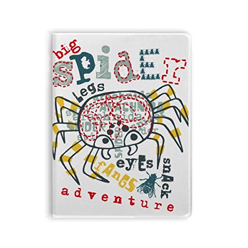 Carnet de notes motif d'araignée pour écriture créative et dessin souple