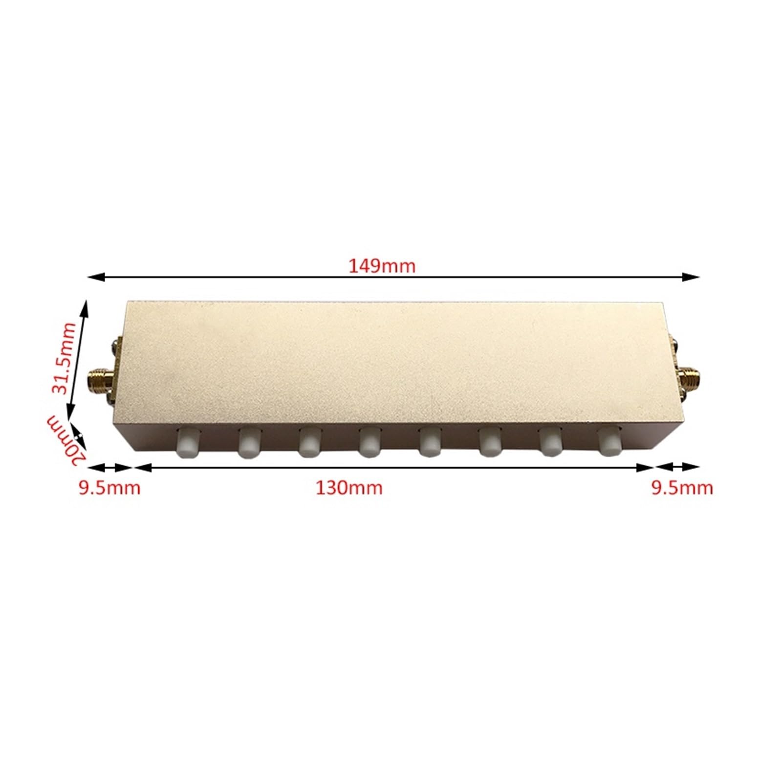 SSIMOO Atenuador de RF Variable 3G 50ohm 5W SMA atenuador Escalonado 0-60dB Conectores Ajustables Kindly
