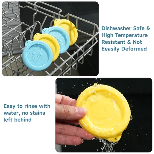 Silicone Carafe Lids Only Fit Glass Carafe with a Diameter of 3.2", 4 Packs Replacement Lids Compatible with NETANY 1 Liter 35oz Glass-Carafe, Please Check the Size Before Buying (Lids Only) by Purekra - Image 8