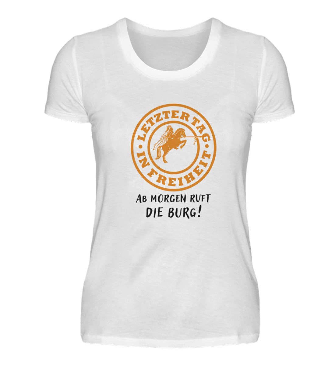 Ginebra el último día en Libertad: Despedida de Soltera JGA – Camiseta de Mujer prémium Blanco XXL