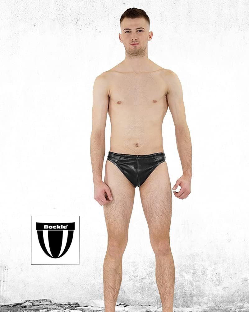 Bockle® Leather Slip real leather pants Man Boxershorts underwear Hipster Shorts Leather Pants Briefs