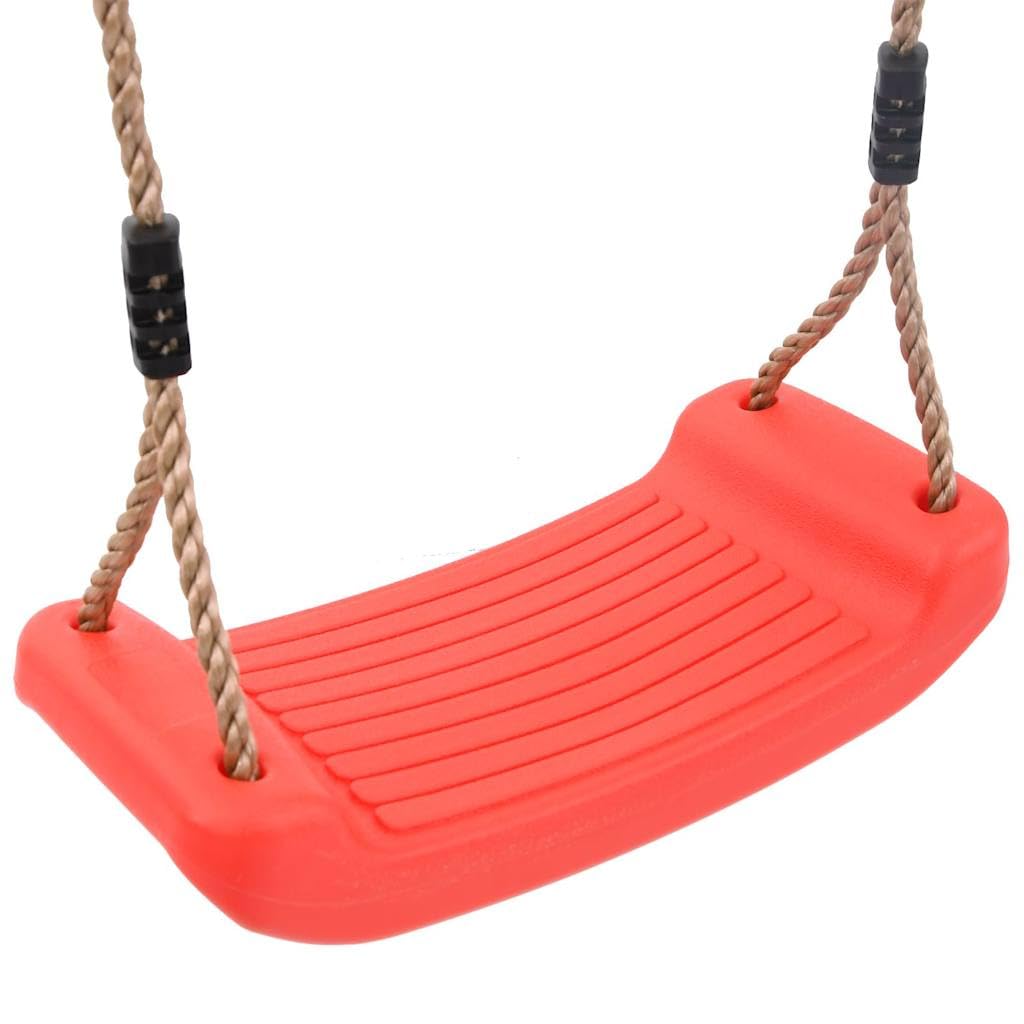 Schaukel-Set mit Schaukelsitz und Kletterschaukel aus lackiertem Stahl für Kinder 3-10 Jahre, Robustes Gartenspielzeug mit Kletterseil, 206x185x185 cm, ideal für Garten, Terrasse