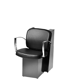 Pibbs 3769 Pisa Salon Dryer Chair with Wide Seat Black Vinyl