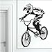 Popular Bmx Bicicleta Motociclista Niños Pared Calcomanía Arte Decoración Pegatina Vinilo Mural Motociclista Papel De Pared Pegatinas De Pared 59 * 90 Cm
