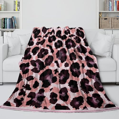 Couverture lit microfibre de qualité supérieure jeté léopard imprimé 3D au design moderne - 6