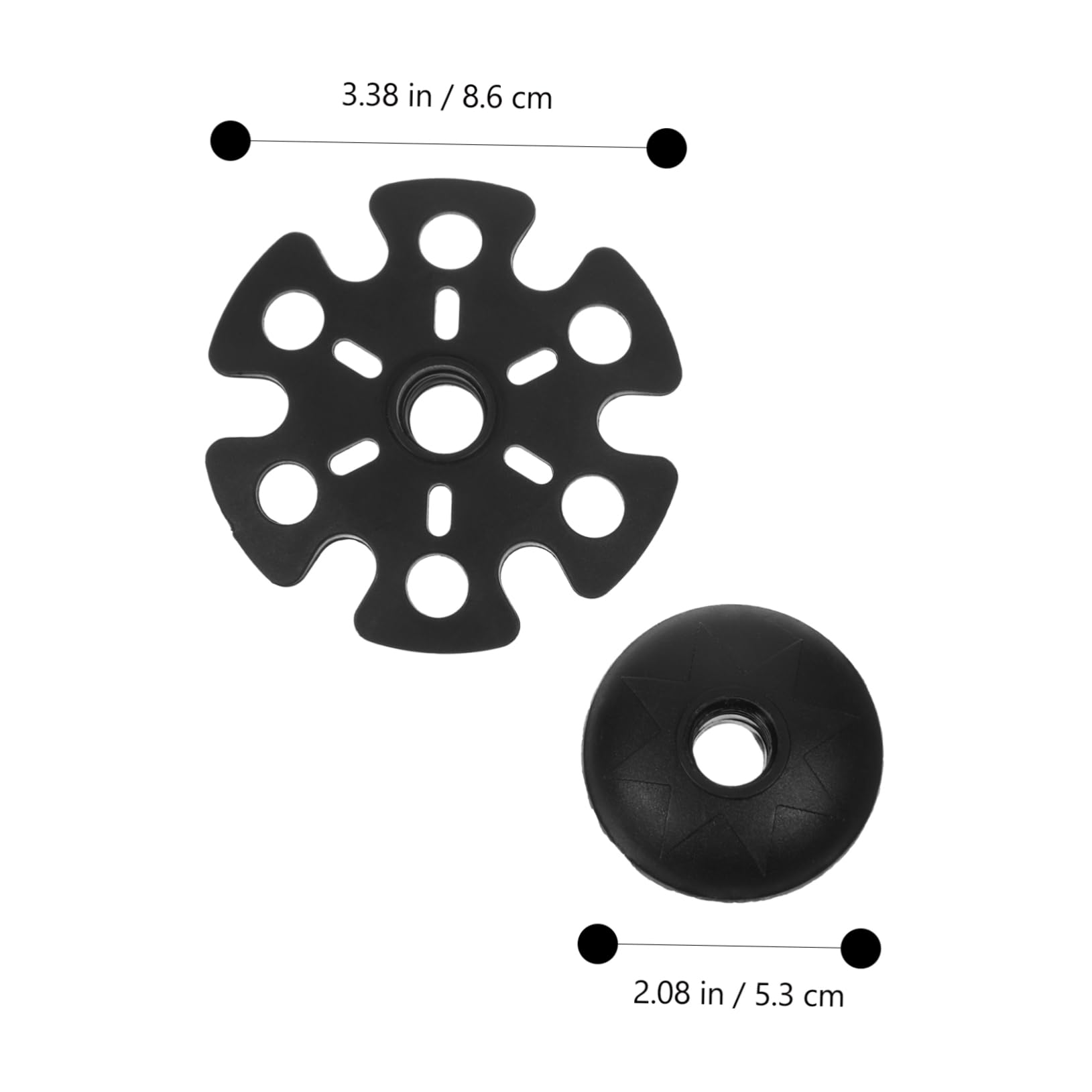UKCOCO 4 pièces Embouts Rondes Antidérapants pour Bâtons de Randonnée Accessoires Trekking avec Protection Boue et Neige pour Randonnée Marche Routes Glissantes et Neigeuses