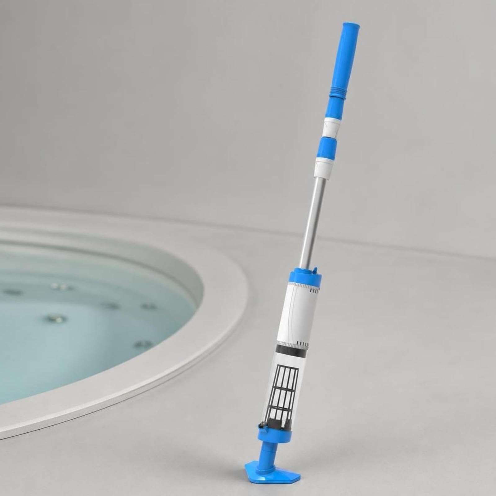 Aspiratore Manuale Impermeabile IPX8 | Aspiratore per Piscina a Batteria, Subacqueo, Idromassaggio, 296