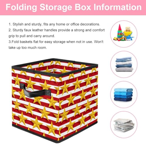 Boîte de rangement pliable cube en tissu pour placard et jouets - 4