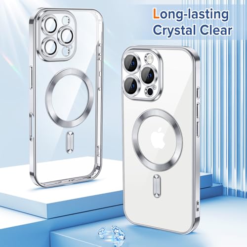 Coque iPhone 16 Pro transparente aimantée compatible MagSafe silicone souple antichoc Hython - 2