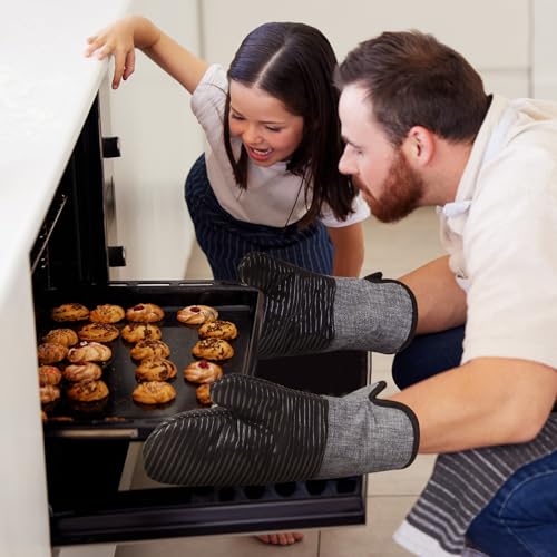 image for 4PCS TIPTAP Oven Mitts, Kitchen Oven Mitts Set, Non Slip Cotton Oven M