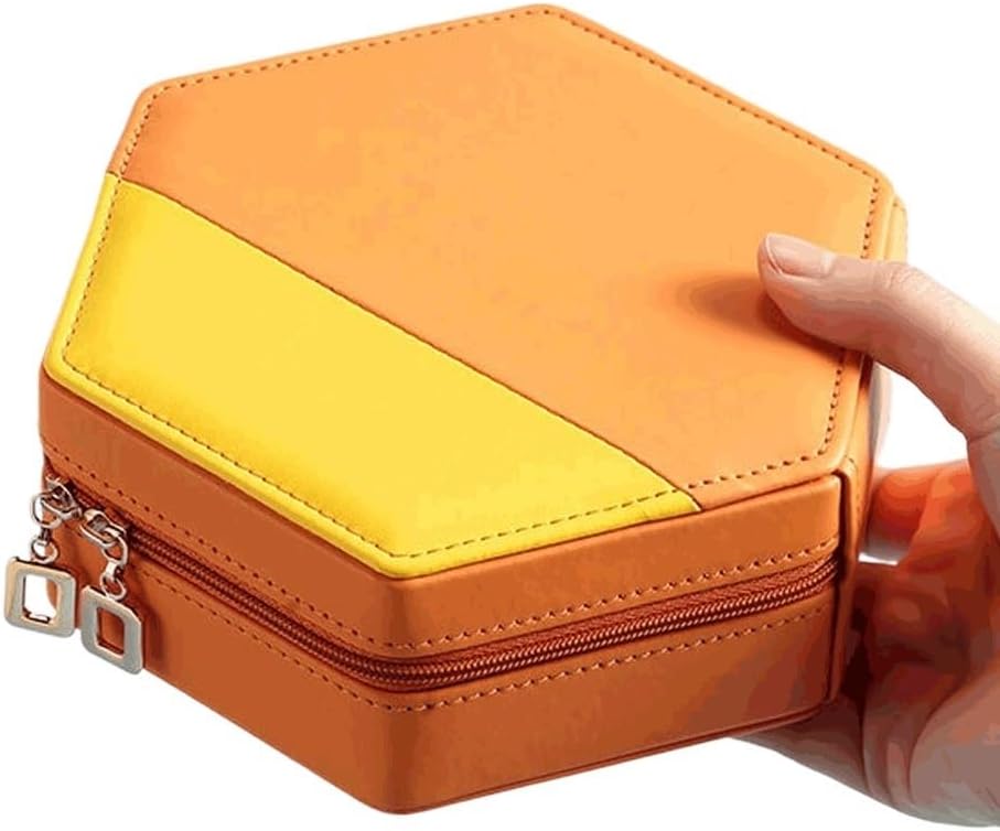 Portable Jewelry Box and Packaging Leather Earrings Storage