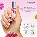 Blossom Roll on Lip Gloss, Scented Clear High Shine Moisturizing Lip Oil, Non Sticky, Infused with Real Flowers, Made in USA, 0.2oz, Cherry