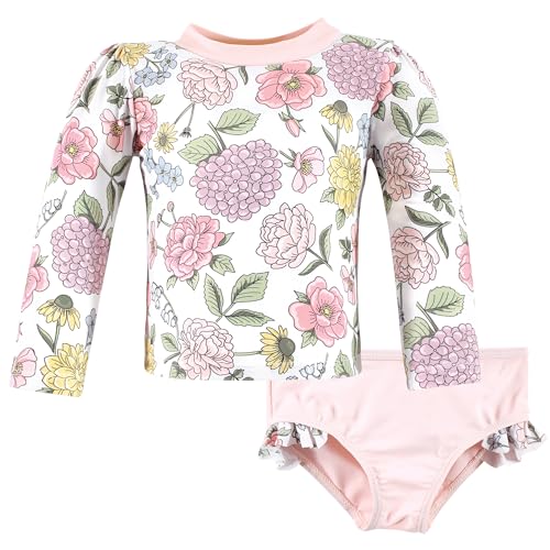 Ensemble de bain bébé motif floral rétro maillot de plage doux taille 3 ans