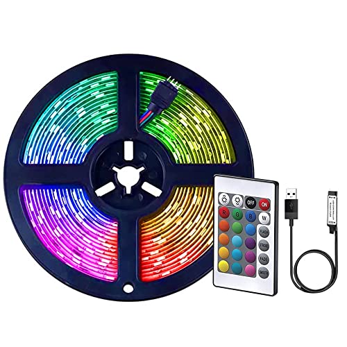 Usb Led Strip Lights Kit, 1M/3.28Ft Led Light Strips, Color Changing Tv Backlights With Remote, Rgb 5050 Bias Lighting For Tv, Pc, Monitor, Home Theater, Diy Decoration #TOP17