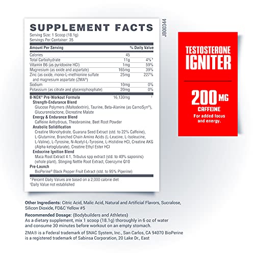 Betancourt Nutrition B-Nox Androrush Pre Workout Supplement With 3 Creatine Blend, Bcaa’s, Beta-Alanine, And Energy - Tropics, 35 Servings #TOP1