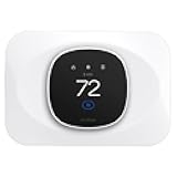 Wall Plate Cover Compatible with New 2025 Ecobee Smart Thermostat Essential, Practical Ecobee Thermostat Trim Kit, Programmable WiFi Thermostat Accessory (1, Pure White)
