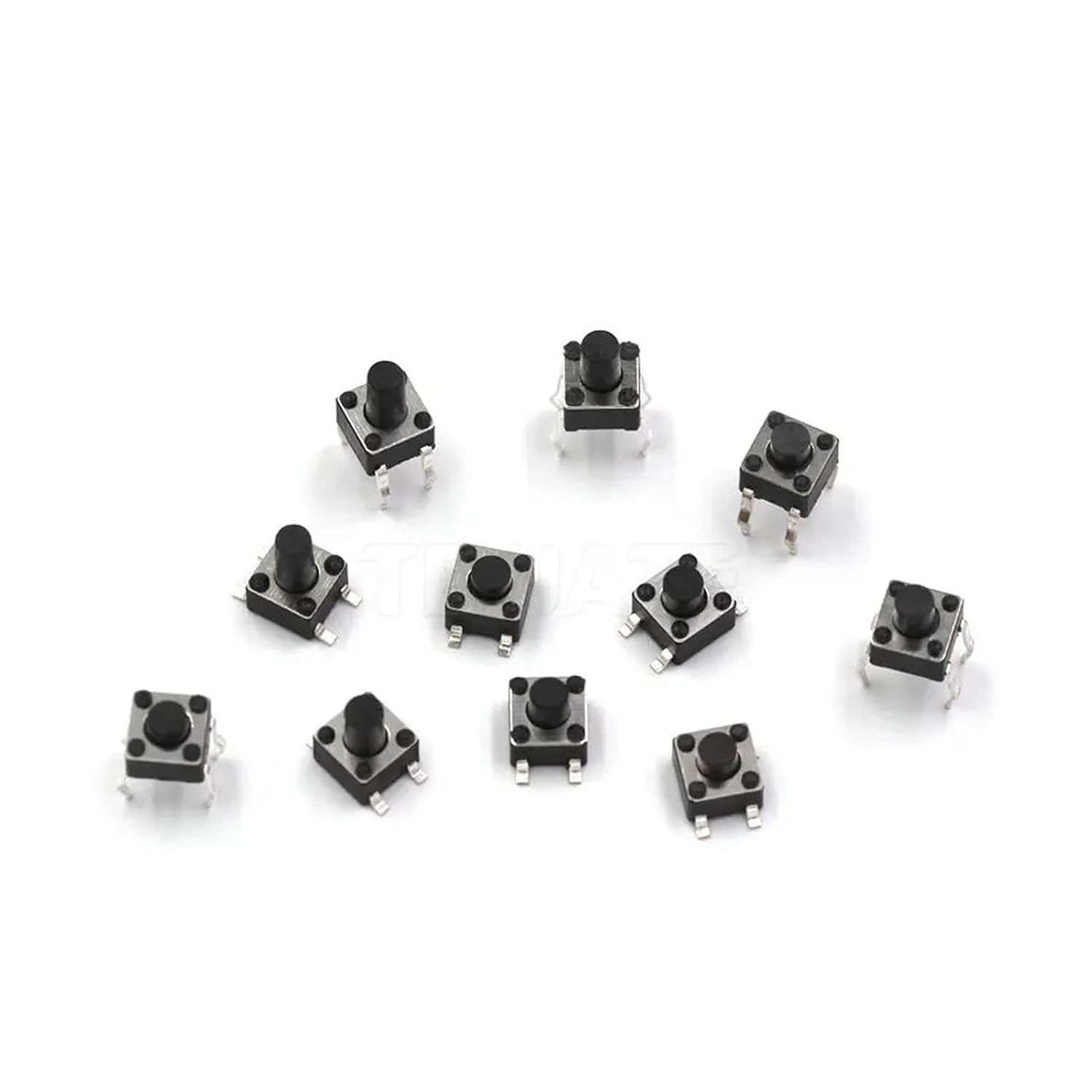 50PCS Touch Key Switch Push Button Switch Vertical/Patch 4 Feet 4.5mm*4.5mm*3.8/4.3/4.5/5/6/7mm Direct Insert Fret Microswitch