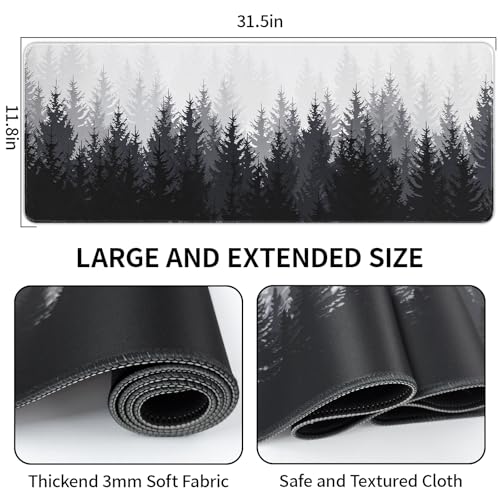 Meetcolor Desk Mat Forest, Keyboard Mats for Desk, 31.5" x 11.8" XL — view 6