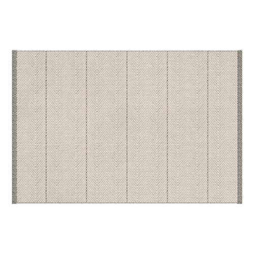Carolina Creekhouse Vinyl Rug | Kristen 054515UA | Vinyl Floor Mat | Decorative, Vintage, Waterproof, Eco-Friendly, Non-Slip | Cream, 2'x3'
