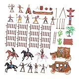Figurine de cow-boy : accessoires de décoration miniatures parfaits, spécialement pour les enfants, ils vont adorer, mini figurines de cow-boy