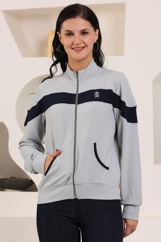 Image of Jhoomantroo Women's Atheletic Gym Running Sports TrackJacket | Regular Casual Fit | TrackJacket for Girls & Women