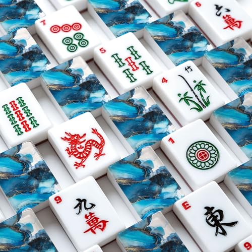 Juego de Mesa American Mahjong Set con 166 Piezas Acrílicas miniatura 4