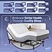Celestial Aurora Adjustable Bed Base (Frame) + 10 inch Gel Memory Foam Mattress (Medium), Easy Assembly, Head and Foot Lift, Zero Gravity, Memory Positions, CertiPUR-US Bed - TwinXL
