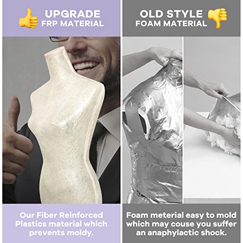 Mannequin,Dress Form Female Mannequin Torso Adjustable 59-67 Inch Upgraded Manican Body Stand For Displays Women Sewing Tripod Stand (Black) #TOP1