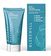 Blesswell Daily Facial Moisturizer - Men's Lightweight Face Lotion - Skincare For Normal, Dry, Se...