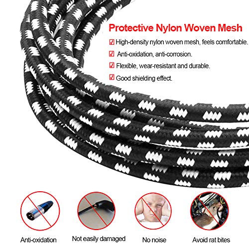 Vandesail Xlr Cable, 3Ft 2 Pack Microphone Cable, Xlr Male To Female Balanced Microphone Cord 3 Pin, 3 Foot Short Mic Cord #TOP5