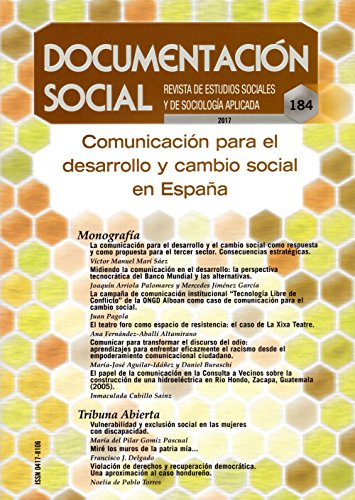 Comunicacion para el Desarrollo y Cambio Social en España