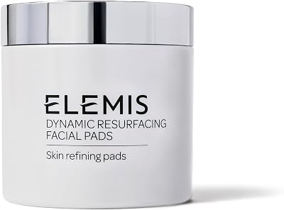 ELEMIS Dynamic Resurfacing Facial Pads - Blackhead Refining Treatment - Gentle Daily Skin Resurfacer - Lactic Acid, Tri-Enzyme - 60-Count Jar