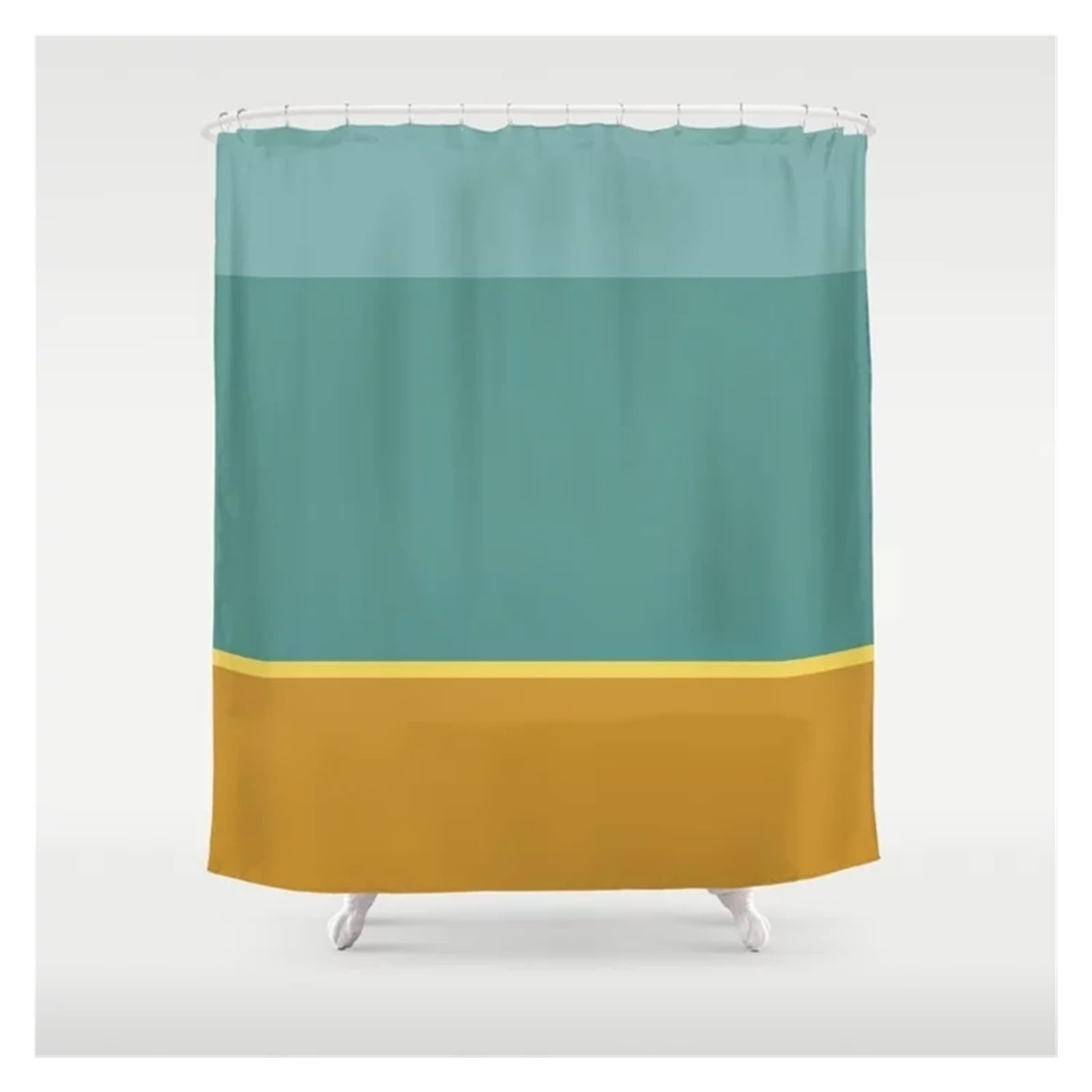 Rideau Douche Rideau de Salle de Bain à Motif de Blocs de Couleurs, Simple et Moderne, décoration de la Maison, Baignoire étanche, Rideau de Douche de personnalité créative(11,200x180cm)