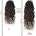 Faux Locs Crochet Hair For Women Soft Locs 18 Inch Goddess Crochet Hair Curly Ends Dreadlocks Boho Style Synthetic Braiding Hair Extensions