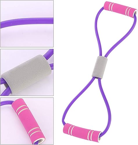 Miniatura 3 de Tubo de resistencia en forma de 8 para entrenamiento en casa, yoga, pilates, brazos, herramienta de entrenamiento de fuerza