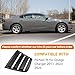 TENGBASE for Dodge Charger 2011-2023 2024 Side Window Shades Cover Blinds, Dodge Charger Window Louver ABS Black (2Pack)