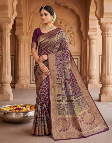 Generic zari woven silk saree – image 3