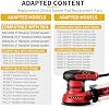 Reemplazo de Almohadilla para Lijadora Orbital para SKIL SR211601, Paquete de 2 | Almohadilla de Respaldo de Lijado de 5 Pulgadas con 8 Agujeros y Gancho y Bucle, Compatible con SKIL SR211601 SR6604B SR660302 Lijadora Orbital de Palma 4