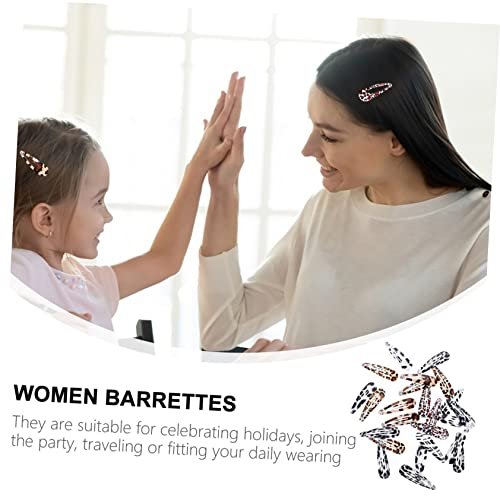 Lalafina Snap Hair Clips Leopard Print Barrettes Snap Barrettes No Slip Bb Hairpins Side Clip Leopard Barrettes Hair Accessories For Women Girls #TOP1